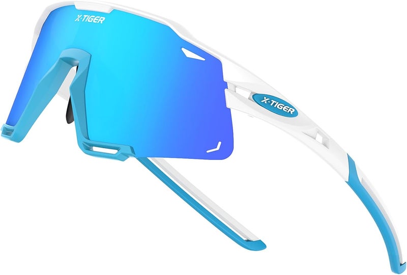Xtiger Polarized Kids Sunglasses Youth Baseball Sunglasses UV400 Boys Girls Sports Sun Glasses for Softball Cycling Scooter - Image 1